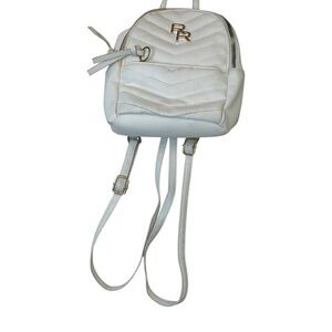 Rampage White Quilted Backpack